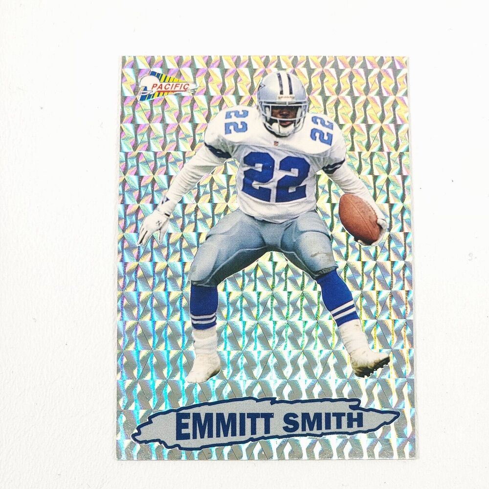 1992 Pacific Prisms Emmitt Smith‎ #6 of 10 Dallas Cowboys EUC Sharp Corners